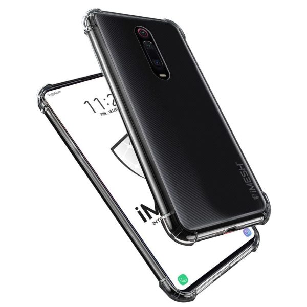OO LALA JI Xiaomi Redmi K20 - Soft Silicone Shockproof Bumper Case Back Cover in Transparent [Air Cushion Technology]  - Transparent - Image 2
