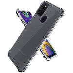 OO LALA JI Samsung Galaxy M30s | M21 Back Case Bumper Transparent Cover (Corner Protection with Air Cushion Technology) - Transparent