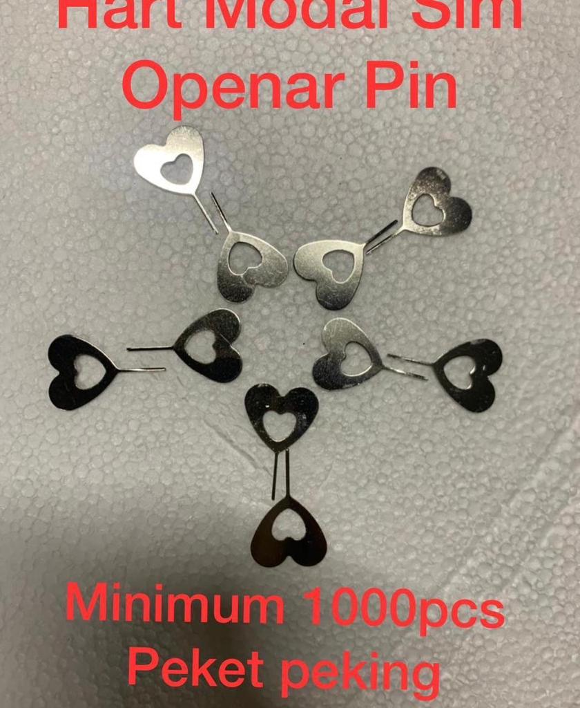 Heart Sim opener pin