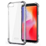 OO LALA JI For Redmi 6a - Soft Silicone Shockproof Bumper Case Back Cover in Transparent[Air Cushion Technology]-For Mi 6A-Transparent