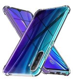 OO LALA JI For Realme XT - Soft Silicone Shockproof Bumper Case Back Cover in Transparent[Air Cushion Technology]-for realme XT-Transparent