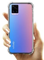 OO LALAJI Vivo V20 | Shockproof Flexible Protective TPU Bumper Back Case Cover for Vivo V20 - Transparent - Image 3
