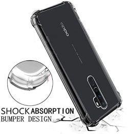 OO LALA JI For Oppo A9 2020 Shockproof Air Cushion Technology Bumper Case Back Cover for Oppo A9-2020-Transparent