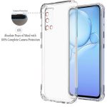 OO LALAJI Vivo Y20 Shockproof Silicone Back Cover in Transparent for Vivo Y20 - Image 3