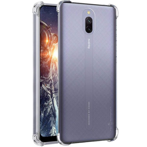 OO LALA JI Redmi 8A Dual or Mi 8A Dual Bumper Case 12D Transparent Cover (Corner Protection with Air Cushion Technology) - Transparent - Image 3