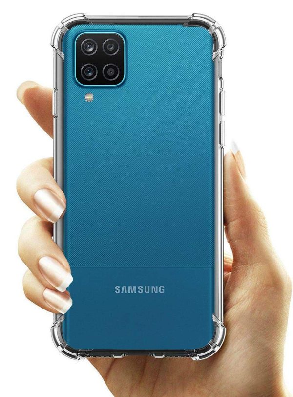OO LALA JI Back Cover for Samsung Galaxy A12 / Samsung Galaxy M12 Case Cover [Protective + Anti Shockproof CASE] - Transparent - Image 3