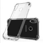 OO LALA JI For Samsung Galaxy M20 - Soft Silicone Shockproof Bumper Case Back Cover in Transparent[Air Cushion Technology]-for Samsung Galaxy M20-Transparent
