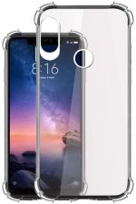 OO LALA Ji Soft Silicone Shockproof Bumper Case Back Cover in Transparent for Mi Note 6 Pro Redmi Note 6 Pro - [Air Cushion Technology]- Mi Note 6 Pro