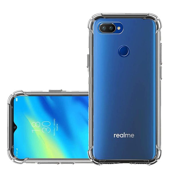 OO LALA JI Realme 2 / Oppo A12 / Oppo A5s Bumper Back Case Transparent Cover (Corner Protection with Air Cushion Technology) - Transparent - Image 4