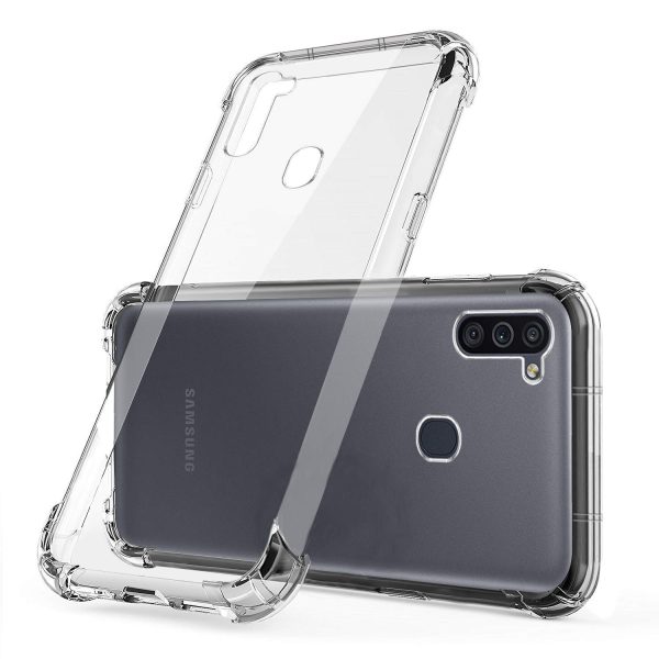 OO LALA JI Samsung Galaxy M11 Silicone Shockproof Bumper Back Cover in  for Samsung M11 - Transparent - Image 4