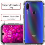 OO LALA JI Redmi Y3 Raised Corners 12D Transparent Bumper Corners Cover (Corner Protection with Air Cushion Technolgy) - Transparent - Image 4
