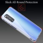 OO LALAJI Vivo Y20 Shockproof Silicone Back Cover in Transparent for Vivo Y20 - Image 5