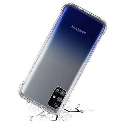 OO LALAJI  Samsung Galaxy A31 Bumper Shockproof Transparent Cover (Corner Protection with Air Cushion Technology)-Transparent
