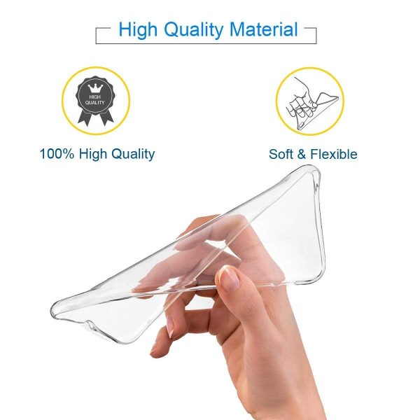 OO LALA JI vivo y69 transparent back cover ultra thin (transparent) soft clear back cover-Transparent - Image 5