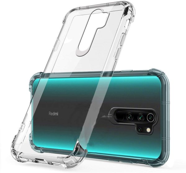 OO LALA JI Redmi Note 8 Pro - Soft Silicone Shockproof Bumper Case Back Cover in Transparent[Air Cushion Technology]-for Mi Note 8 Pro - Transparent - Image 5