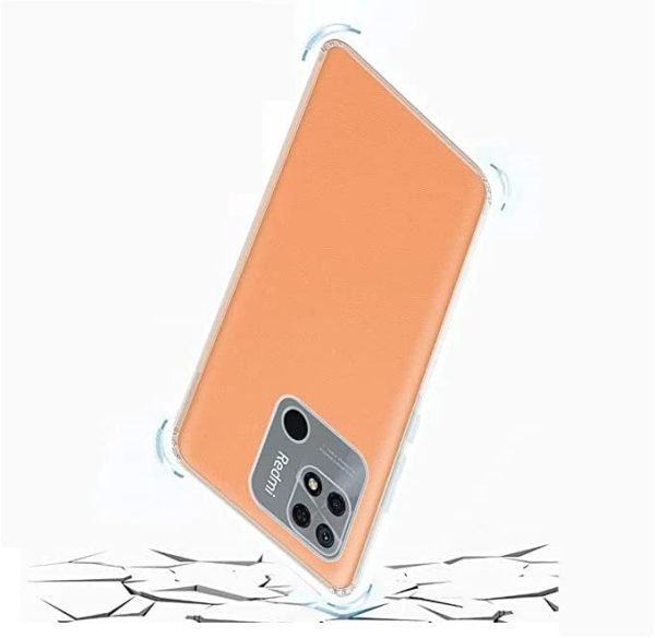 OO LALA JI Redmi 10C - Soft Silicone Shockproof Bumper Case Back Cover in Transparent [Air Cushion Technology] for xiaomi redmi 10c) - Transparent - Image 5