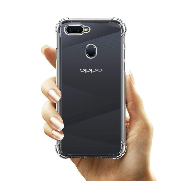 OO LALA JI oppo a5s | oppo f9 pro | oppo f9 transparent back cover (corner protection with air cushion technology) - Transparent - Image 5