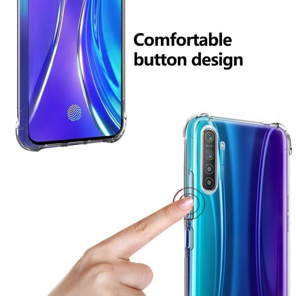 OO LALA JI Shockproof TPU Back Cover for Realme-XT/Realme-X2 - Transparent | Cushioned Edges | Flexible Clear Case- Transparent - Image 5