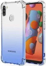 OO LALA JI Samsung Galaxy M11 Silicone Shockproof Bumper Back Cover in  for Samsung M11 - Transparent - Image 5