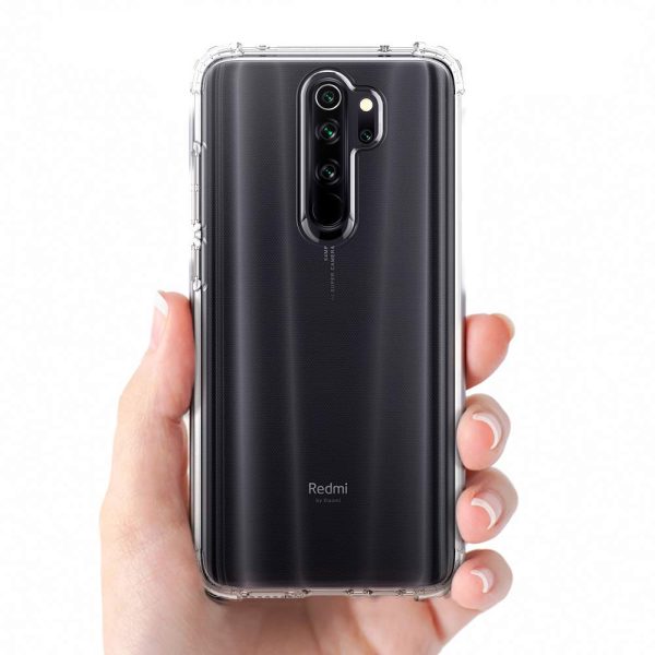 OO LALA JI Xiaomi Redmi Note 8 Pro Anti-Shock 12D Transparent Bumper Case Cover (Corner Protection with Air Cushion Technology) - Transparent - Image 7