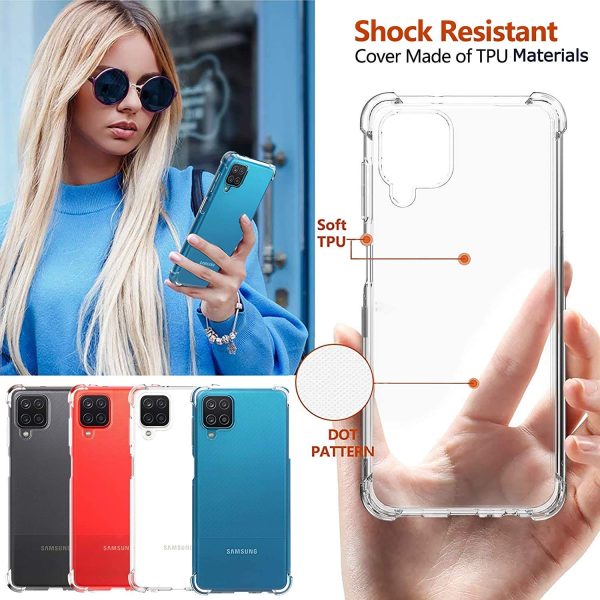 OO LALA JI Back Cover for Samsung Galaxy A12 / Samsung Galaxy M12 Case Cover [Protective + Anti Shockproof CASE] - Transparent - Image 7