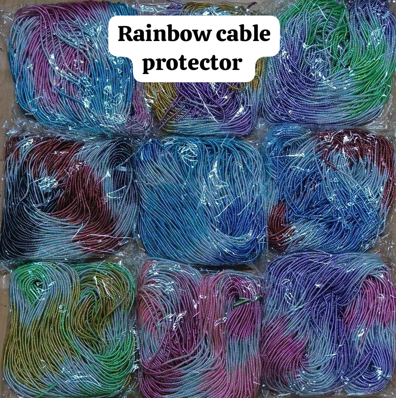 For Metal Rainbow Long Cable Protector New 1 Metal Rainbow Long Cable Protector
