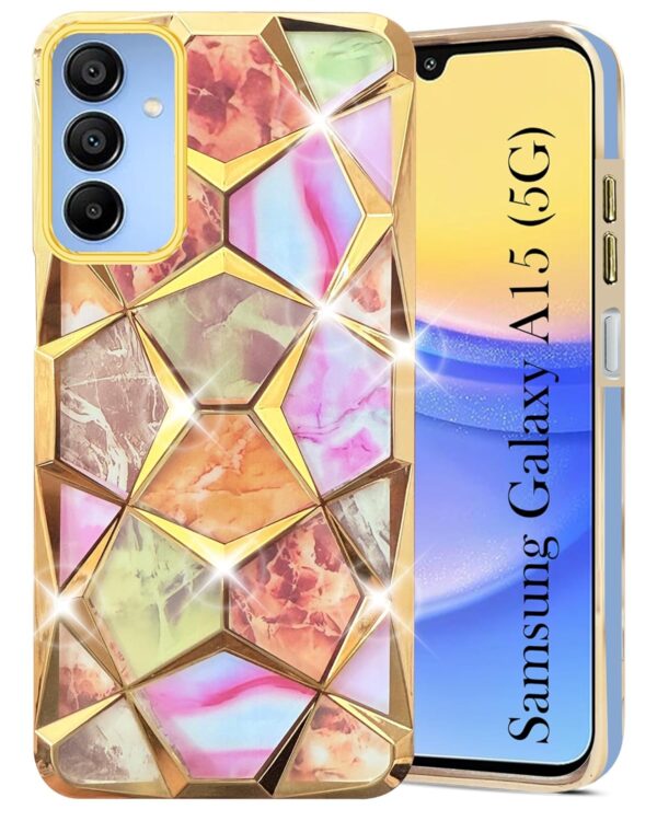 For Samsung Galaxy A15 5G Core Back Cover Diamond Cut Case New - Image 3