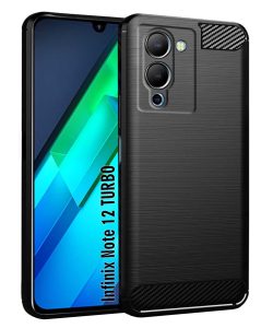 BA For Infinix NOTE 12 TURBO  Black Armour Case