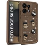 For Motorola Moto Edge 50 Pro Back Cover Girlish Coffee Case New