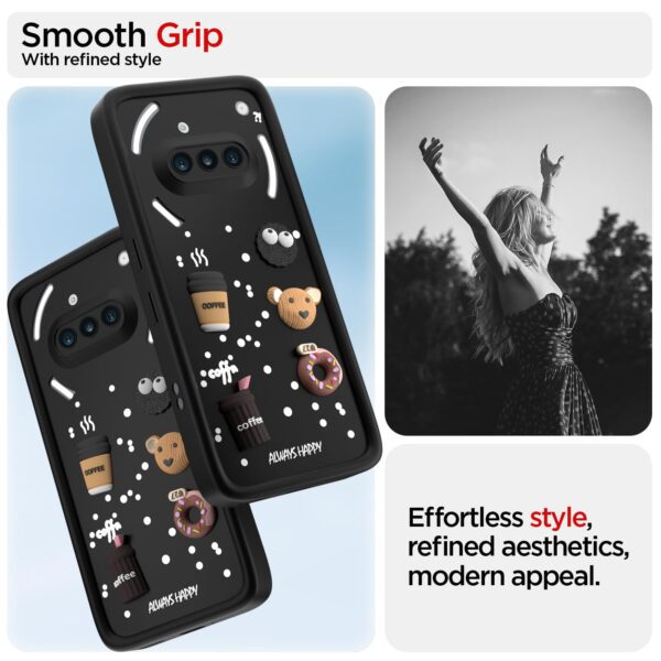 For Nothing Phone 3A Back Cover Girlish Coffee Case New - Image 9