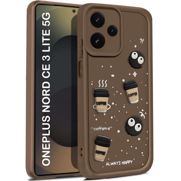 For OnePlus Nord CE 3 Lite 5G Back Cover Girlish Coffee Case New - Image 2