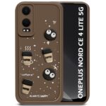 For OnePlus Nord CE 4 Lite 5G Back Cover Girlish Coffee Case New