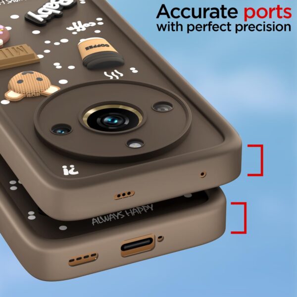 For Realme 11 Pro Back Cover Girlish Coffee Case New - Image 9