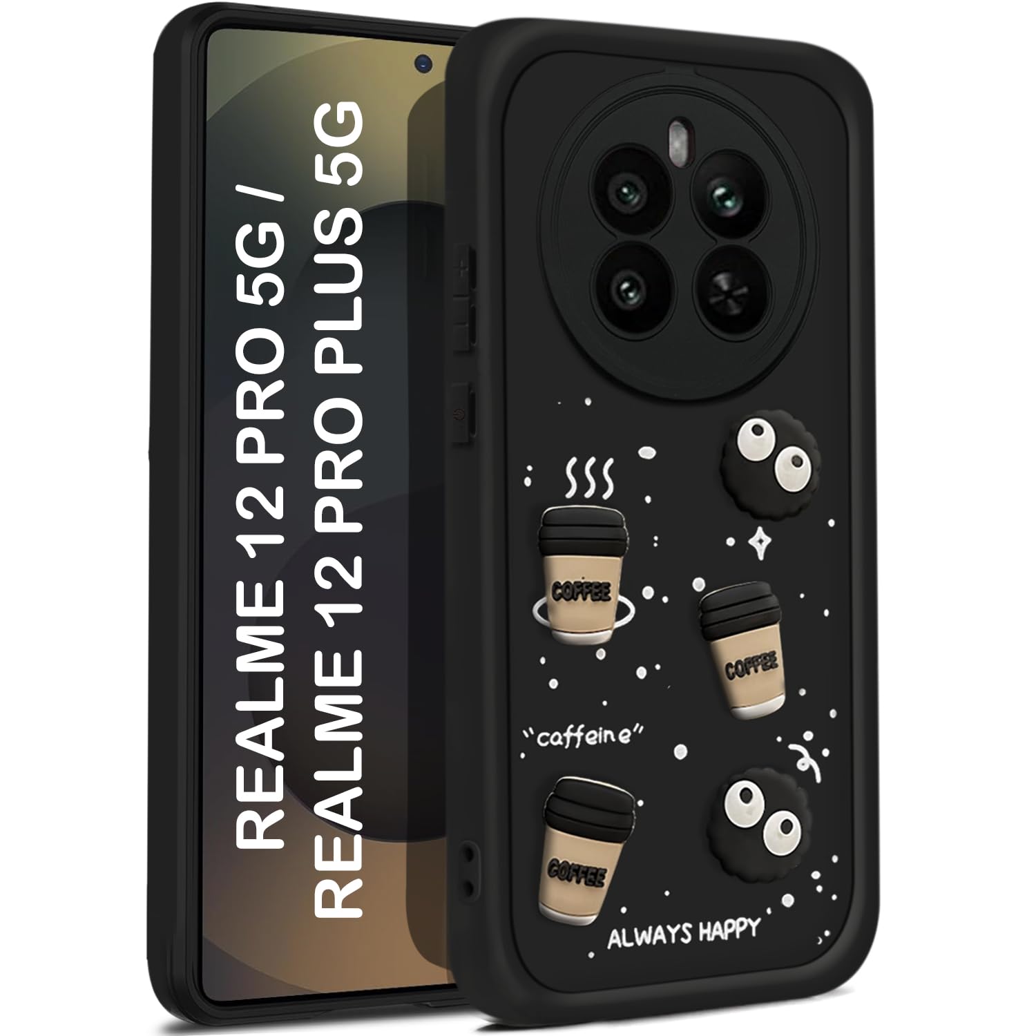 REALME 12 PRO 5G For Realme 12 PRO 5G Back Cover Girlish Coffee Case New - Image 1