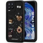 For Realme 8 4G Back Cover Girlish Coffee Case New