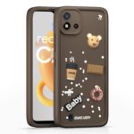 For Realme C20 Back Cover Girlish Coffee Case New