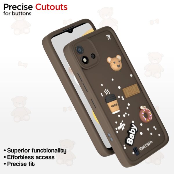 For Realme C20 Back Cover Girlish Coffee Case New - Image 9