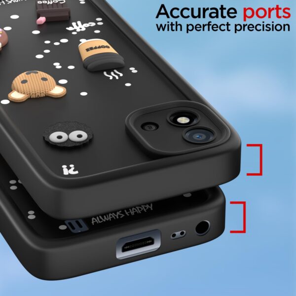 For Realme C20 Back Cover Girlish Coffee Case New - Image 4