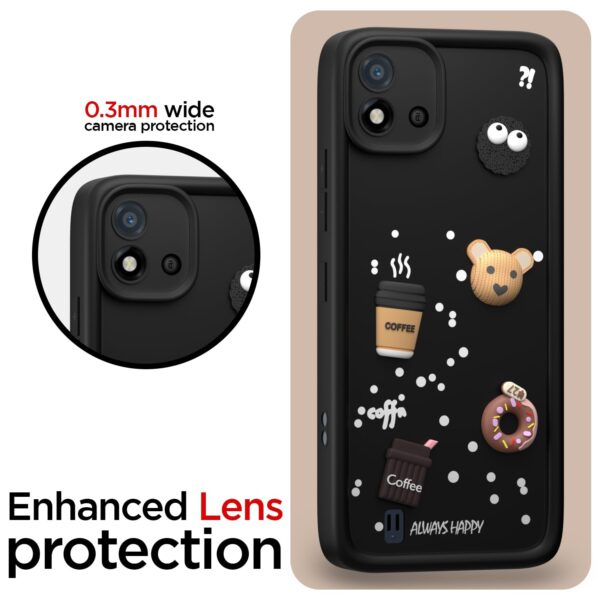 For Realme C20 Back Cover Girlish Coffee Case New - Image 5