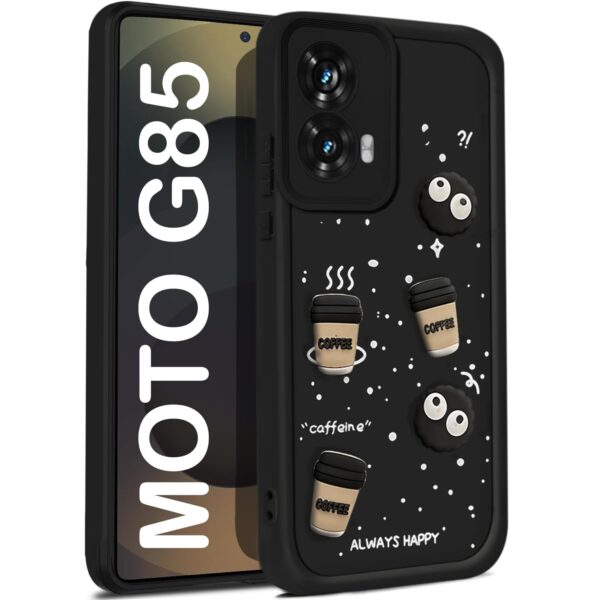 For Motorola Moto G85 5G Back Cover Girlish Coffee Case New - Image 2