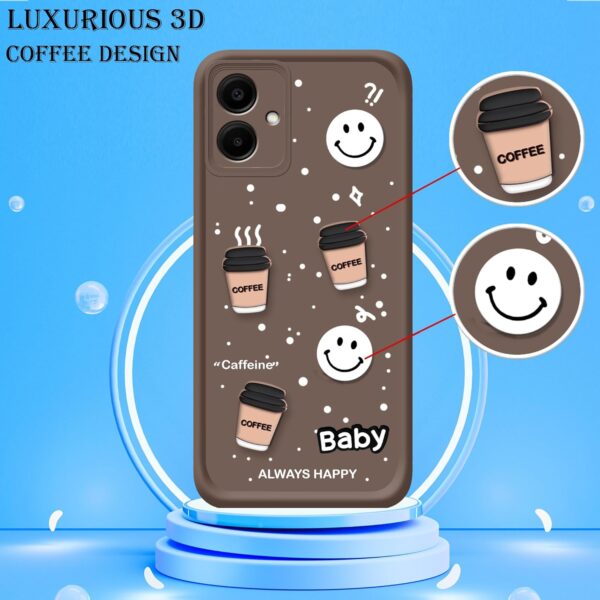 For Samsung Galaxy A04E 5G Back Cover Girlish Coffee Case New - Image 3