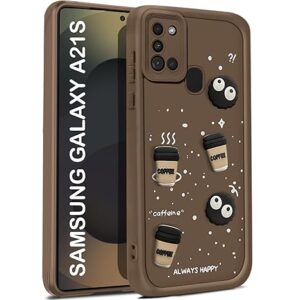 Samsung Galaxy A21S 5G Back Cover Girlish Coffee
