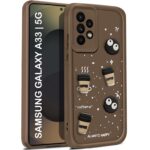 For Samsung Galaxy A33 5G Back Cover Girlish Coffee Case New