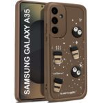 For Samsung Galaxy A35 5G Back Cover Girlish Coffee Case New - Image 5