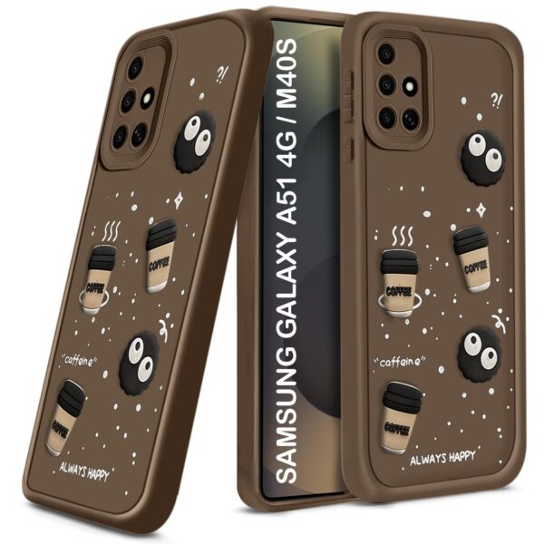 For Sam A51 4G Back Cover Girlish Coffee Case New - Image 2