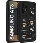 For Samsung A73 5G Back Cover Girlish Coffee Case New