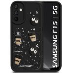 For Samsung Galaxy F15 5G Back Cover Girlish Coffee Case New