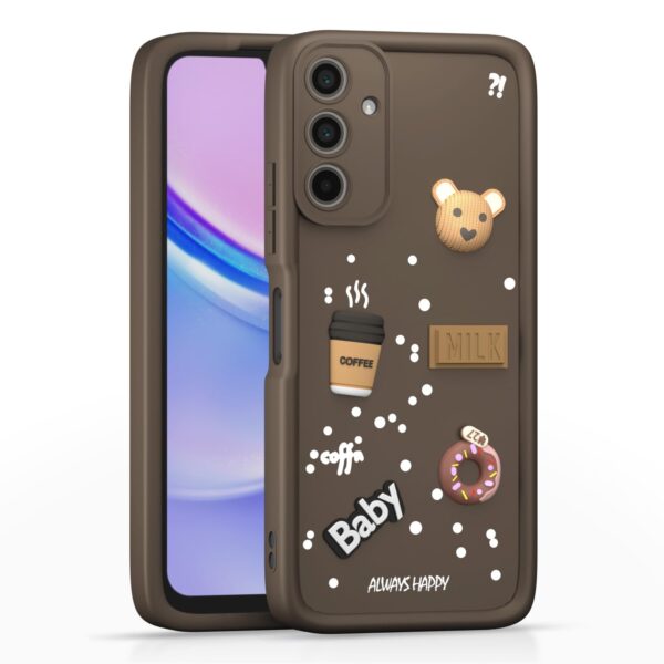 For Samsung Galaxy F15 5G Back Cover Girlish Coffee Case New - Image 5