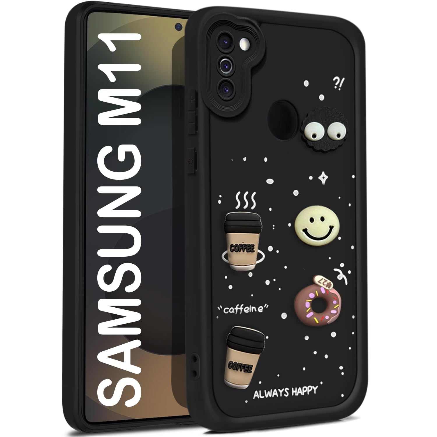 S M11 For Samsung M11 Back Cover Girlish Coffee Case New - Image 1