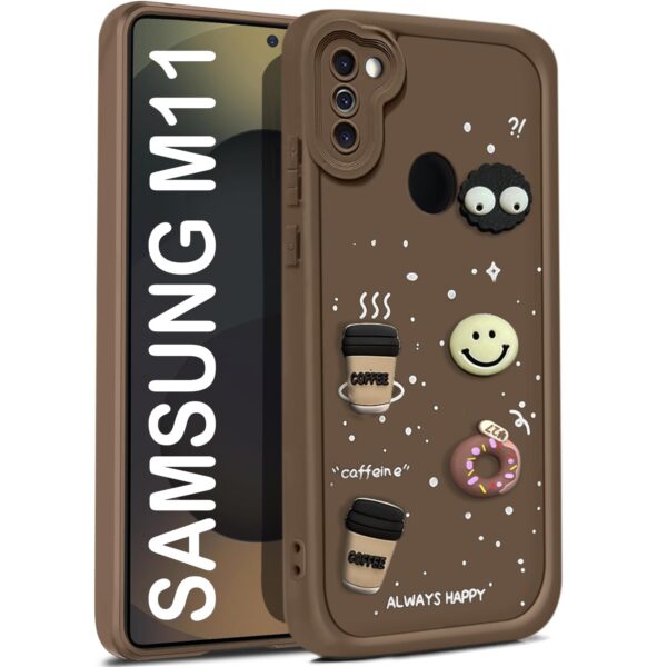 For Samsung M11 Back Cover Girlish Coffee Case New - Image 2